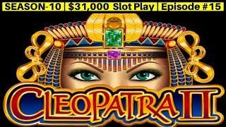 High Limit Cleopatra 2 Slot Machine Bonus & Live Play | Season 10 | Episode #15