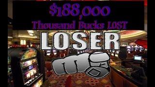 •$188,000 LOST on Slot Machine in 4 Minutes! NO Jackpot Handpay Aristocrat, WMS | SiX Slot • SiX Slo