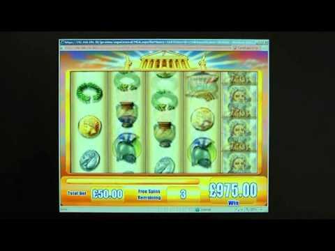 £1,125 WIN on the Zeus™ slot at Jackpot Party®