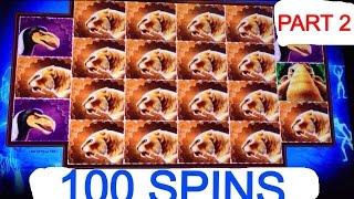 **100 SPINS** MASTODON slot machine Bonus (Part 2)