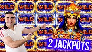 2 HANDPAY JACKPOTS On High Limit Scarab Slot Machine | EP-1