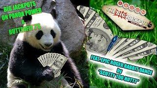 Celebration Dance for BIG Jackpots on Panda Power & Butterfly 7's