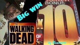 The WALKING DEAD slot machine MAX BET 10x CDC WHEEL BONUS BIG WIN!