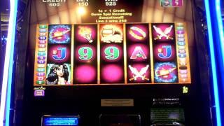 Genies Riches slot bonus win at Harrah's Casino in AC