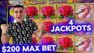 $200 Max Bets & 4 HANDPAY JACKPOTS On High Limit Slots