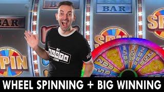 Wheel Spinning + BIG WINNING at The Plaza Casino ⋆ Slots ⋆ Las Vegas