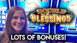 Lots of BONUSES! Nice Comeback on Double Blessings Slot Machine!