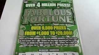 $20 Instant Lottery Ticket - Fabulous Fortune Scratchcard