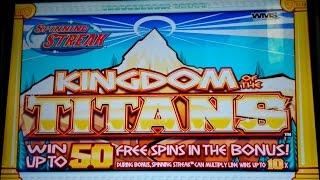 Kingdom of the Titans Slot $9 Max Bet *BIG WIN* Live Play & Bonus!