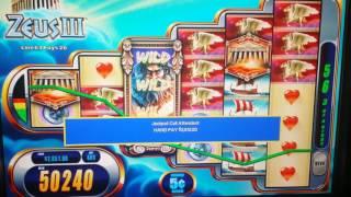 BIG WIN! $20 MAX BET! JACKPOT HAND PAY on ZEUS III High Limit Slot Machine!