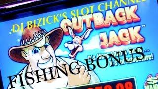 Outback Jack Slot Machine ~ THROWBACK MACHINE ~ FISHING FREE SPINS! ~ WTF! • DJ BIZICK'S SLOT CHANNE