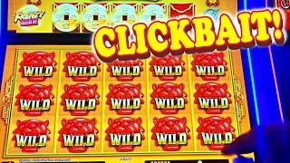 I LIKE MONKEYS BETTER THAN TIGERS NOW!! * CLICKBAIT THUMBNAIL! - Las Vegas Casino Slot Machine Bonus