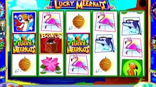 LUCKY MEERKATS Video Slot Casino Game with a "HUGE WIN" LUCKY MEETKATS BONUS