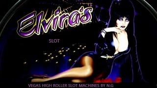 •BIG WIN•  Elvira Slot Machine  Bonuses Win !!!!! Max Bet Live Play•