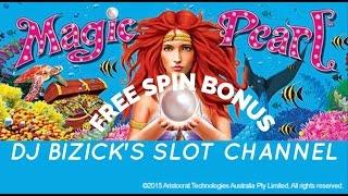 Magic Pearl Slot Machine ~ LIGHTNING LINK ~  2 cent Free Spin Bonus! • DJ BIZICK'S SLOT CHANNEL