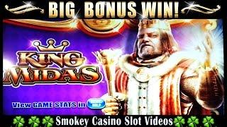KING MIDAS Slot Machine G+ Deluxe BIG WIN BONUS! - WMS
