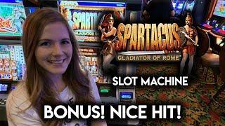 Sparticus Slot Machine!! BONUS!! Nice Line Hit!!