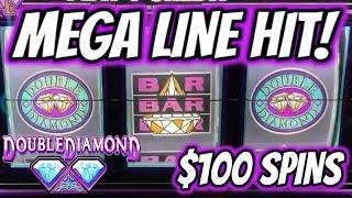 $100/SPIN DOUBLE DIAMOND DELUXE PAYS OFF BIG TIME!