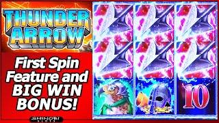 Thunder Arrow Slot - God of the East, North Queen and Jurassic Queen Features and Free Spins