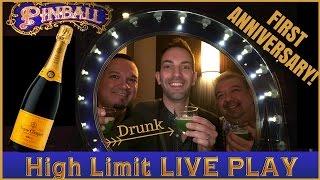 HIGH LIMIT *1st Anniversary* Slot Video • Drunk Edition • Recorded LIVE @ Cosmopolitan