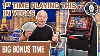 • CRAZY BONUS ALERT! • My FIRST TIME Playing This Slot Machine In LAS VEGAS!
