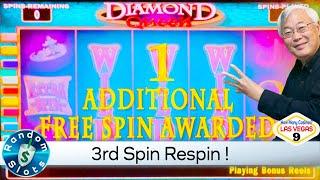 Diamond Queen Slot Machine Bonus with Respin