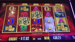 BIG WIN - Gold Bonanza Slot Machine Bonus - Free Spins, Feature & Rare Multiplier!