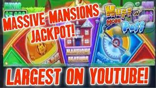 THE LARGEST HUFF N MORE PUFF MANSIONS JACKPOT ON YOUTUBE!