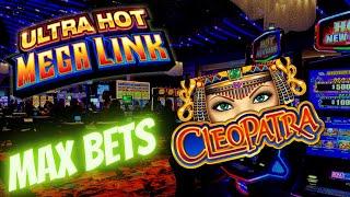 Ultra Hot MEGA LINK & Cleopatra 2 Slot Machines Max Bet Live Play | SE-8 | EP-15