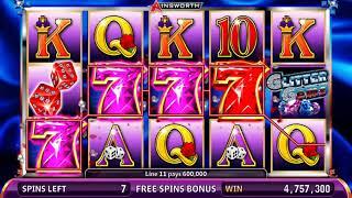 GLITTER GEMS Video Slot Casino Game with a GLITTER GEMS FREE SPIN  BONUS