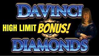 HIGH LIMIT DAVINCI DIAMONDS BONUS & WINS