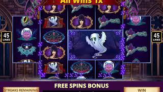 ELVIRA'S BIG CHEST OF HORRORS Video Slot Game with an ELVIRA"S ROAMING RACK FREE SPIN BONUS