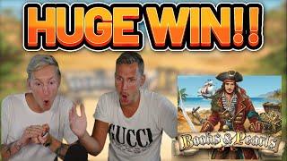 HUGE WIN!! BOOKS AND PEARLS BIG WIN -  Online Slots from Casinodaddy LIVE STREAM