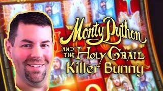 Monty Python and the Holy Grail Killer Bunny Slot Machine | Big Win | Over 100 X Bet