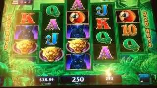•Prowling Panther Slot machine (IGT)•BIG BONUS WIN•$2.50 Bet x 156