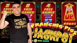 PRANCING PIGS Slot HANDPAY JACKPOT ! $1,000 Challenge To Beat The Casino | EP-28