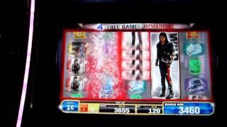 BALLY - Michael Jackson - Wanna Be Startin Somethin Slot Machine!  Bonus Spins!