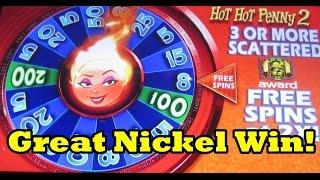 WMS - Hot Hot Penny 2 - Big Win!  Nickels!