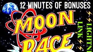 •️LIGHTNING LINK•️•Moon Race Slot Machine• •12 MINUTES OF BONUSES•