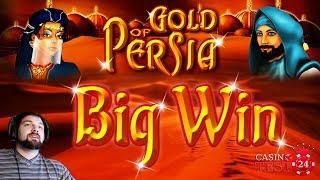 BIG WIN on Gold of Persia - Merkur Slot - 1€ BET!