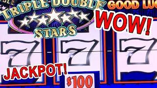 MASSIVE JACKPOT TRIPLE DOUBLE STARS SLOT MACHINE ⋆ Slots ⋆ $10,000 HIGH LIMIT SLOT PLAY
