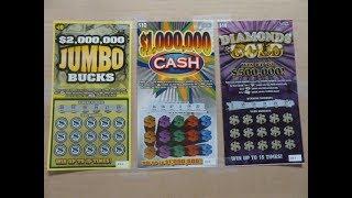 Scratching off THREE $10 Instant Lottery Tickets Scratchcards