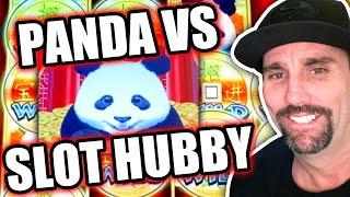 MAX BET - BIG WIN COMEBACK FOR SLOT HUBBY ! HE MADE THE PANDA MAD !!