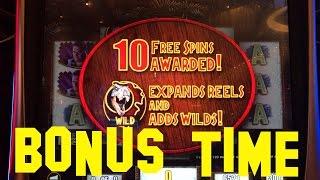 Jurassic Park Live Play at max bet $3.00 with BONUS FREE SPINS IGT Slot Machine