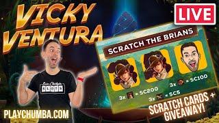 LIVE ⋆ Slots ⋆ NEW GAME ⋆ Slots ⋆ Vicky Ventura ⋆ Slots ⋆ Scratch Cards + Giveaway! PlayChumba.com