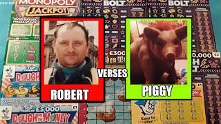 Wow.its.....Robert• Vs Piggy•..Scratchcard Challenge Game....mmmmmmMMM
