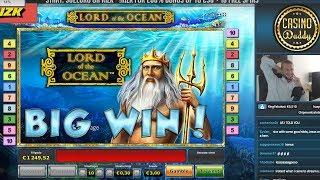 BIG WIN!!!! Lord of the ocean - Casino Games - bonus round (Casino Slots) From Live Stream