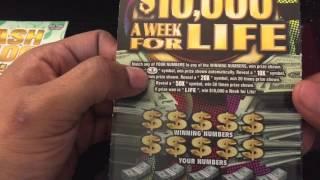 Cash X100 and set for life scratch offs