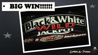 •BIG WIN• Bally's • Black n White Quick Hits • Slot Machine Bonus •First Spin• • MAX BET