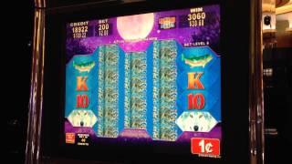Full Moon Diamond - Konami Slot Machine Bonus Win (Max Bet)